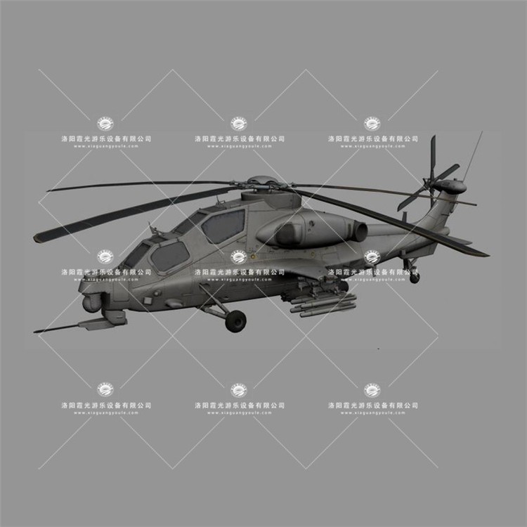 长宁武装直升机3D模型
